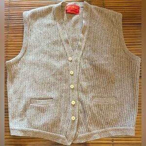 Vintage Jantzen Wool Cardigan Vest Size L
